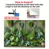 2D planar banner, tropical bamboo fence with green leaf background banner - durable polyester fiber photography background