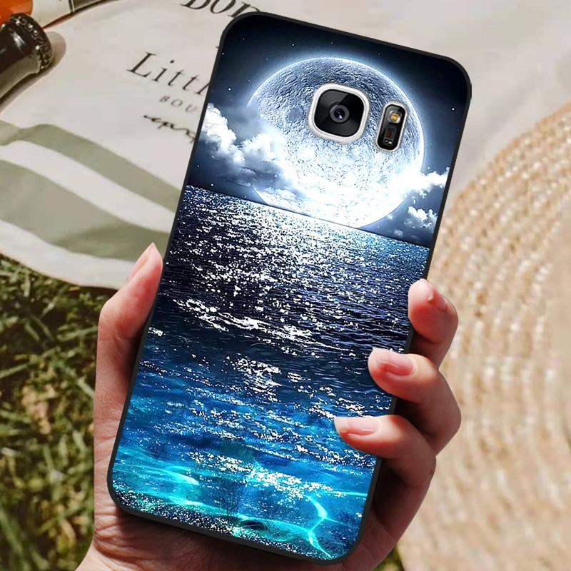 For Samsung Galaxy S7 Edge Silicone Case Cute Pattern Soft TPU Phone Cover For Samsung Galaxy S6 S7 S 7 Edge Back Cover Bumper