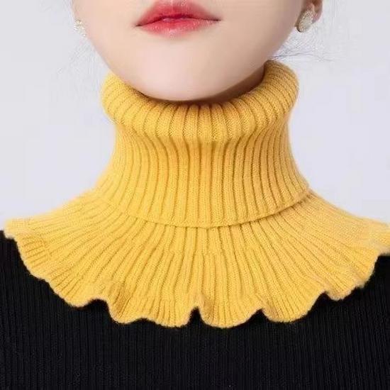 Women's Cozy Cervical Neck Warmer Snood – Soft Core-Spun Yarn Pullover for Fall & Winter