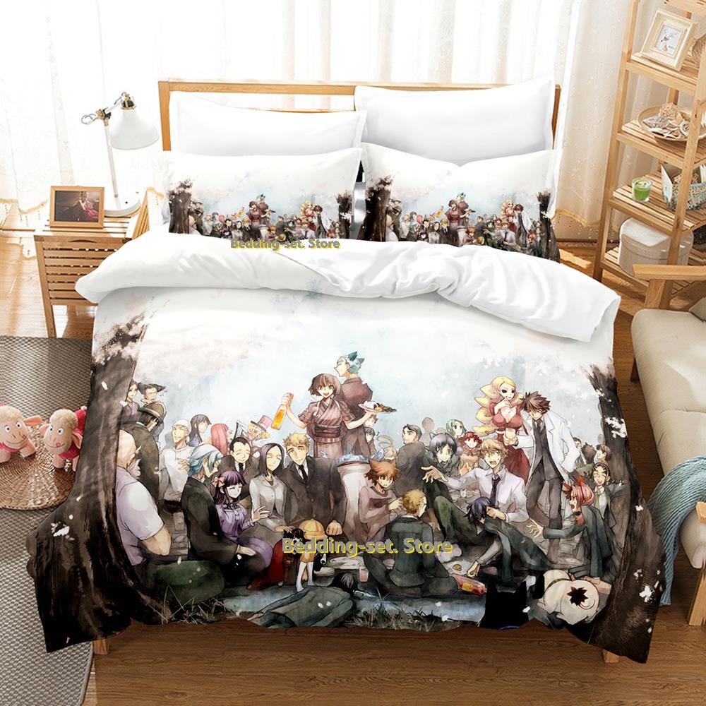 Comforter New Shiki Bedding Set Single Twin Full Queen King Size Bed Set Adult Kid Bedroom Three-Piece Suits Personality Anime Bed Sh