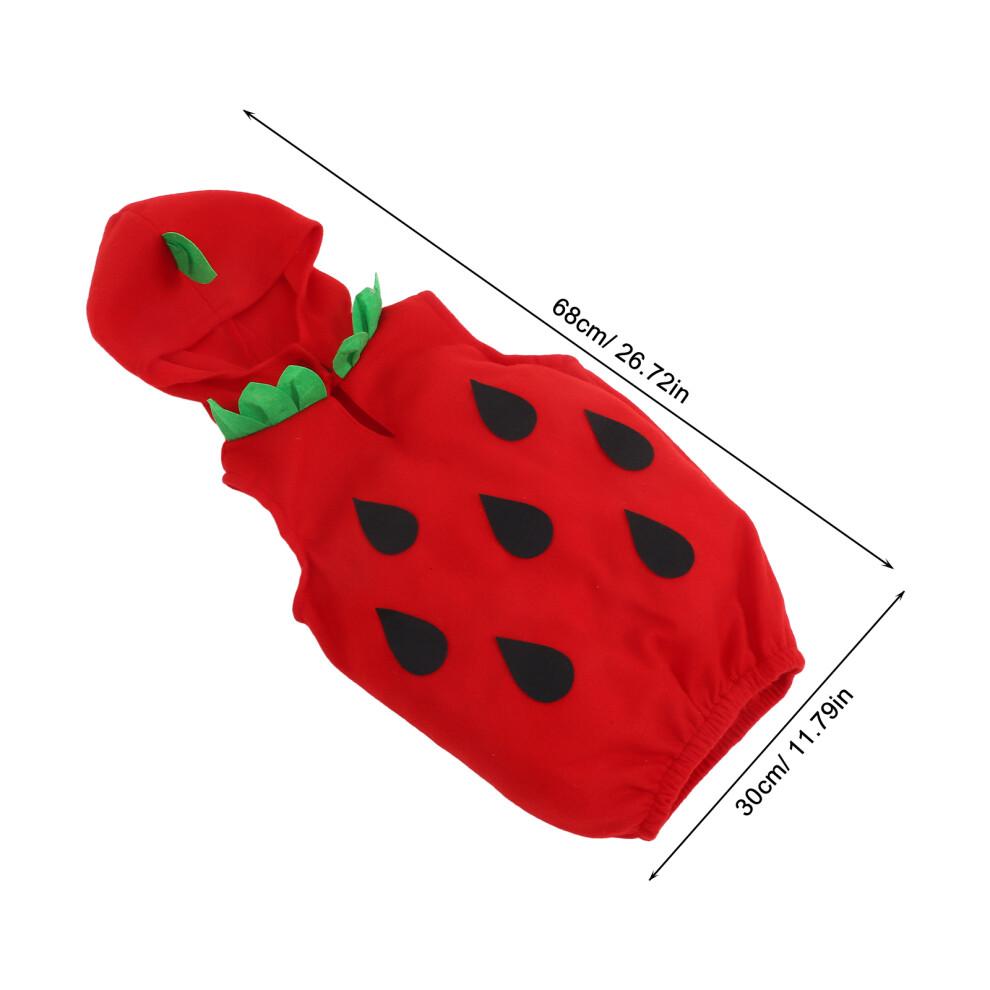 Strawberry Costume For Boys And Girls Realistic Fruit Costume Hood For Halloween Outfit And Stage Performances Years