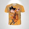Japanese Anime Dragon Ball Z Goku Children's CosPlay T-shirt Orange Saiyan Men's Clothing Boys T-shirt Breathable Short Sleeves