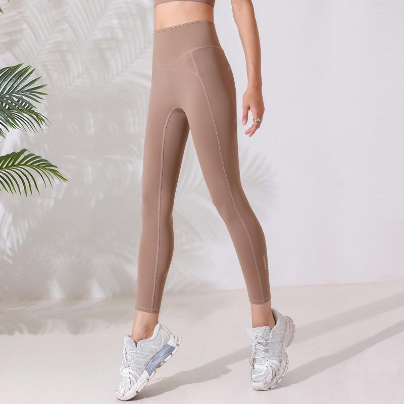

Nude Feeling High Waist Yoga Pants for Women - Autumn/Winter Style, Hip Lifting, Quick-Dry, Elastic Sport Leggings Medium