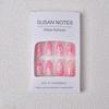 3D Glue Drip Flower Nail Art: 24 Skin-Brightening, Light Luxury Almond-Shaped Wearable Fake Nails