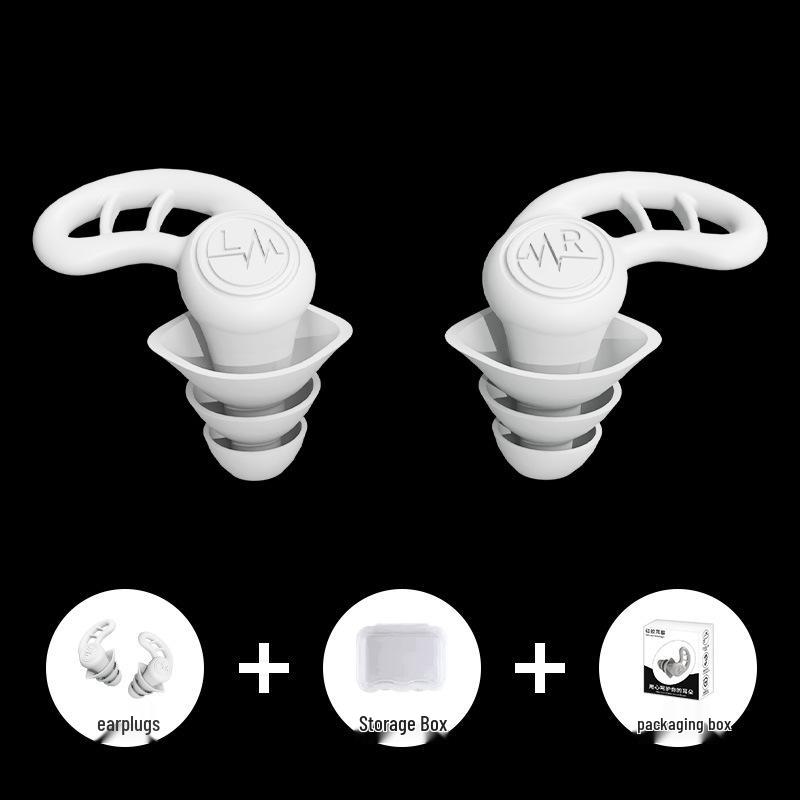 Silicone Soundproof Earplugs: Sleep, Study & Swim Noise Reduction