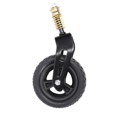 Wheelchair Front Wheel with Shock Absorbing Spring 360 Deg PU Hub Rollator Front Caster for Rollators Walkers