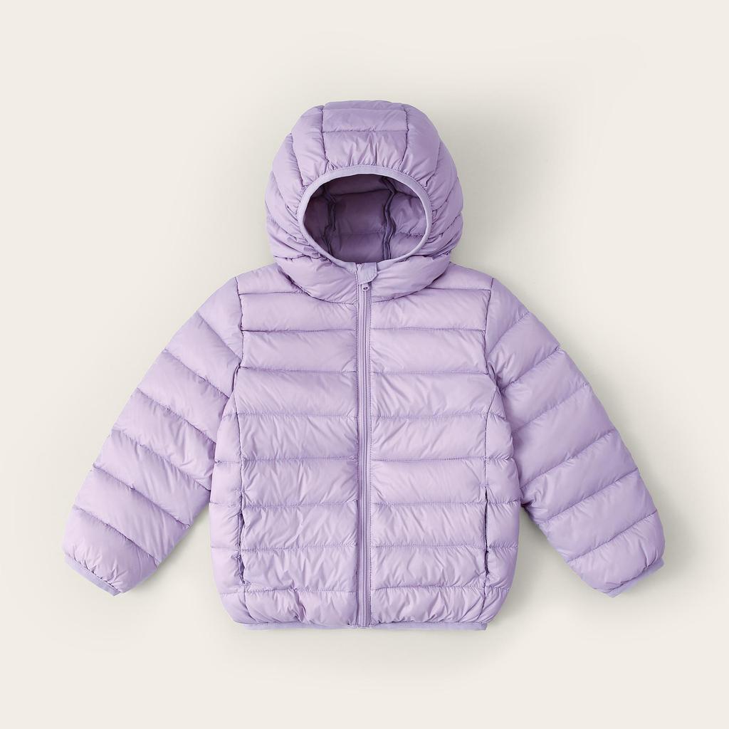 Kids' Winter Hooded Lightweight Down Jacket - Warm Outerwear for Boys & Girls