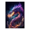 Vesmír Duhový drak Graffiti Mýtická zvířata Nástěnné Abstraktní umění Malba na plátně Mytologie Bytosti Sci-fi Plakáty Výtisky Pokoj Domů Obrázky Dekor