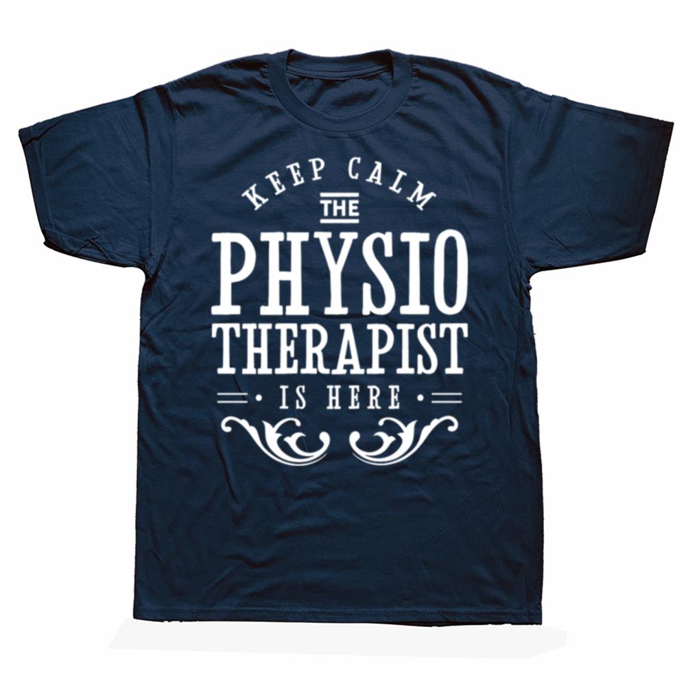 Funny Physiotherapy Physiotherapist T Shirts Cotton Streetwear Birthday Gifts Mens Clothing Casual Loose Oversized T Shirt