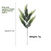 Artificial Simulation Green Plant Pine and Cypress Flocking Single Christmas Gift Accessory Decoration
