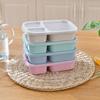 Mikrowellen-Lunchbox, Weizenstroh, Geschirr, Frischhaltedose, für Kinder, Kinder, Schule, Büro, tragbare Bento-Box, Lunch-Tasche