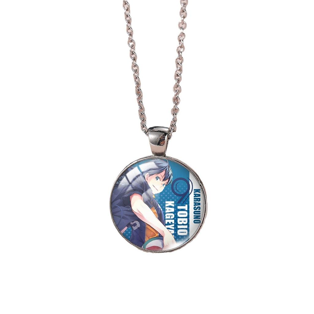 Quality Premium Hinata Shoyo Anime Necklace With Gemstone Style For Trendy Fashion Lovers