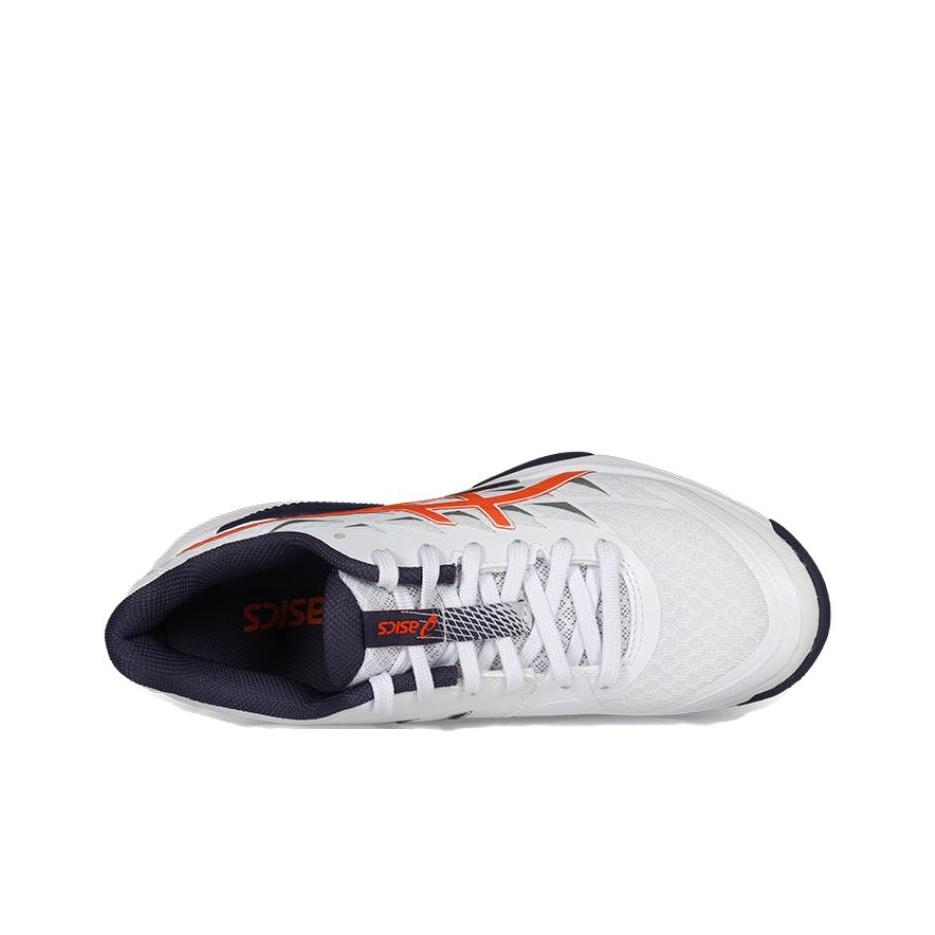 Asics Scarpe da Ginnastica Unisex Gel Tactic 12 2E Wide Bianco Arancione Nova 1073A071-102
