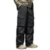 Men's Loose Plus Size Outdoor Waterproof Ski Pants - Winter Warm 90% Duck Down, Cold-Resistant, Thick Cargo Style