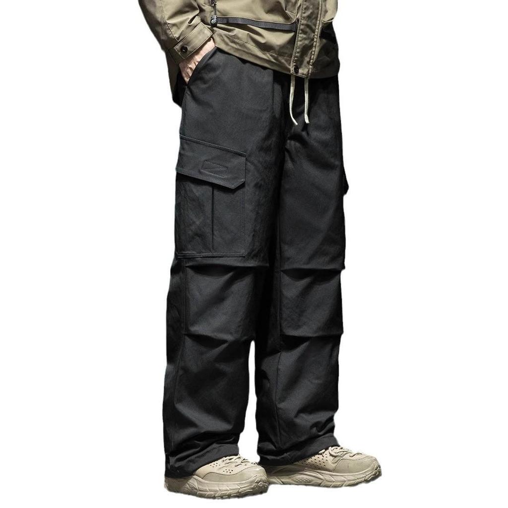 Men's Loose Plus Size Outdoor Waterproof Ski Pants - Winter Warm 90% Duck Down, Cold-Resistant, Thick Cargo Style