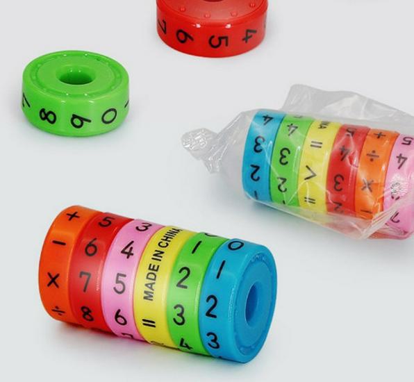 

Циліндричний обертовий цифровий магічний куб: Дитяча розвиваюча арифметична іграшка-головоломка Magnetic type