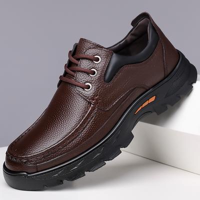 Fashion All-match High Quality Business Shoes Men 2024 New Lace-Up Male Comfortable Walking Shoe Leather Breathable Mens Dress Shoes