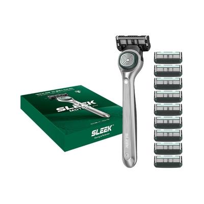 Dorco Sleek Motion Shaving Razor 1 Handle + 10 Cartridges Set/Cartridge 12Pcs