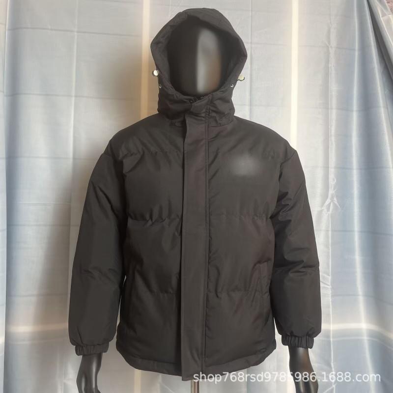 Mens Loose Fit Hooded Puffer Jacket Winter Warm Thick Cotton Coat Teens