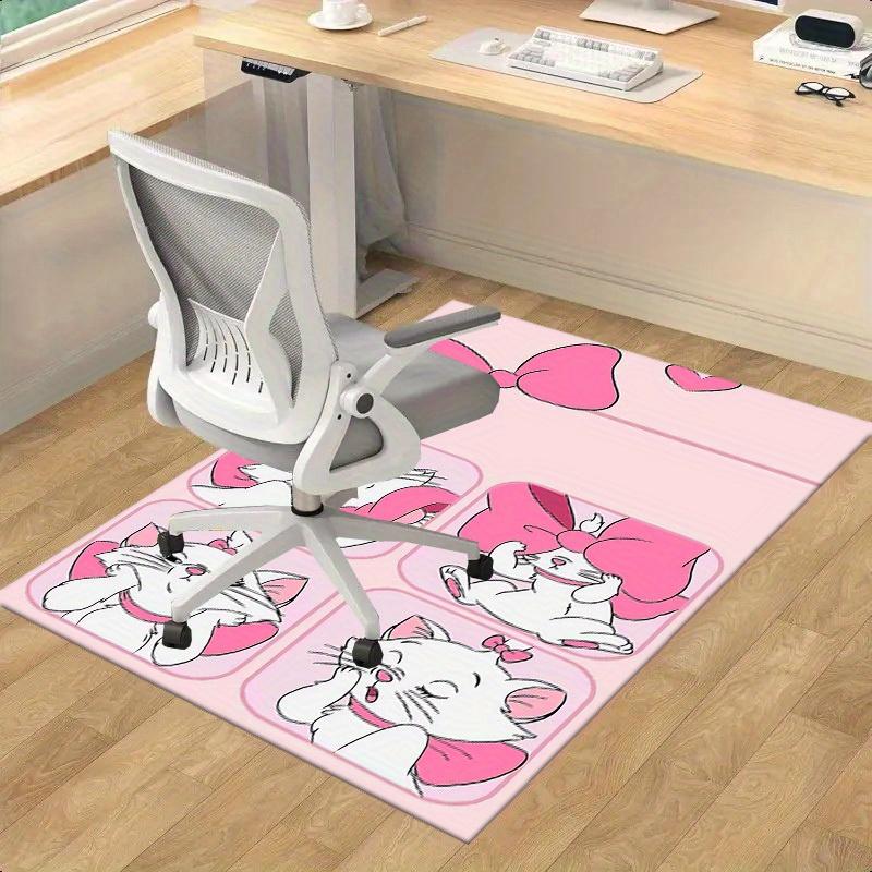 

1pc, Pink Bowknot Cat Rug - Cute Cartoon Home Decor for Room, Office Carpet, Chair Cover, Outdoor Mat, Gift IdeaP203 60cm by 90cm