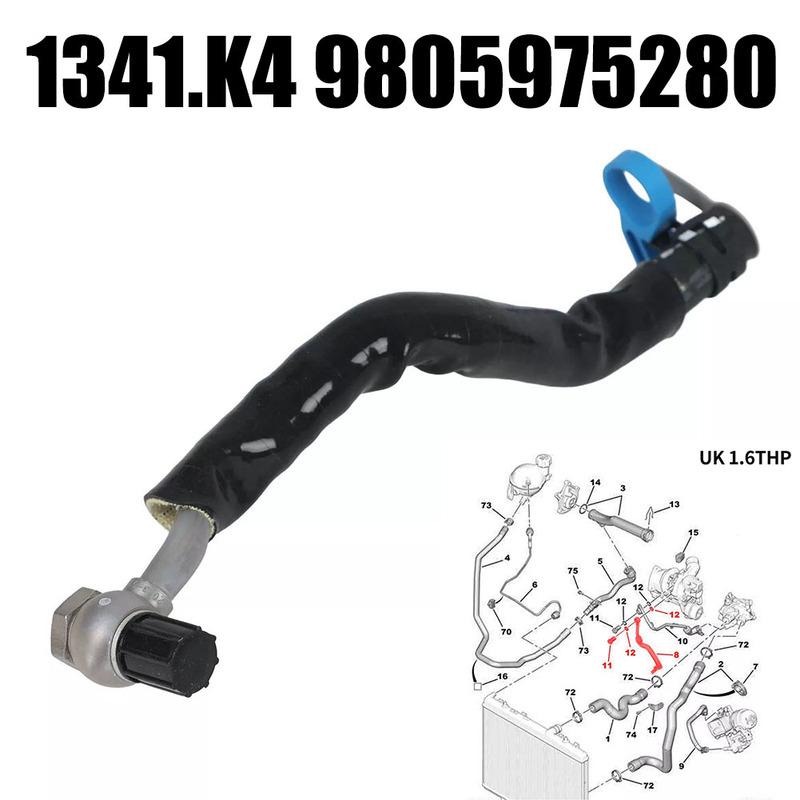 Turbolader-Kühlmittelschlauch Kühlwasserleitungen für C4 für C5 für 207 für 208 1341K4 9805975280 Ersatzteil