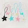 1 Piece Butterfly Applique Patch Hanging Rope Keyring  Starfish Sequin Handmade Beaded Clothing Sew On Patches Pendant