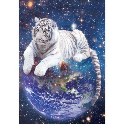 Puzzle Korea White Tiger Embracing the Earth 3224 Jigsaw Puzzle, Mixed Colors, 2000 Pieces Jigsaw Puzzle, Childrens Games, Educational Toys