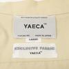 YAECA 15128 Cotton Cross Zip Shirt Tops L beigeUsed