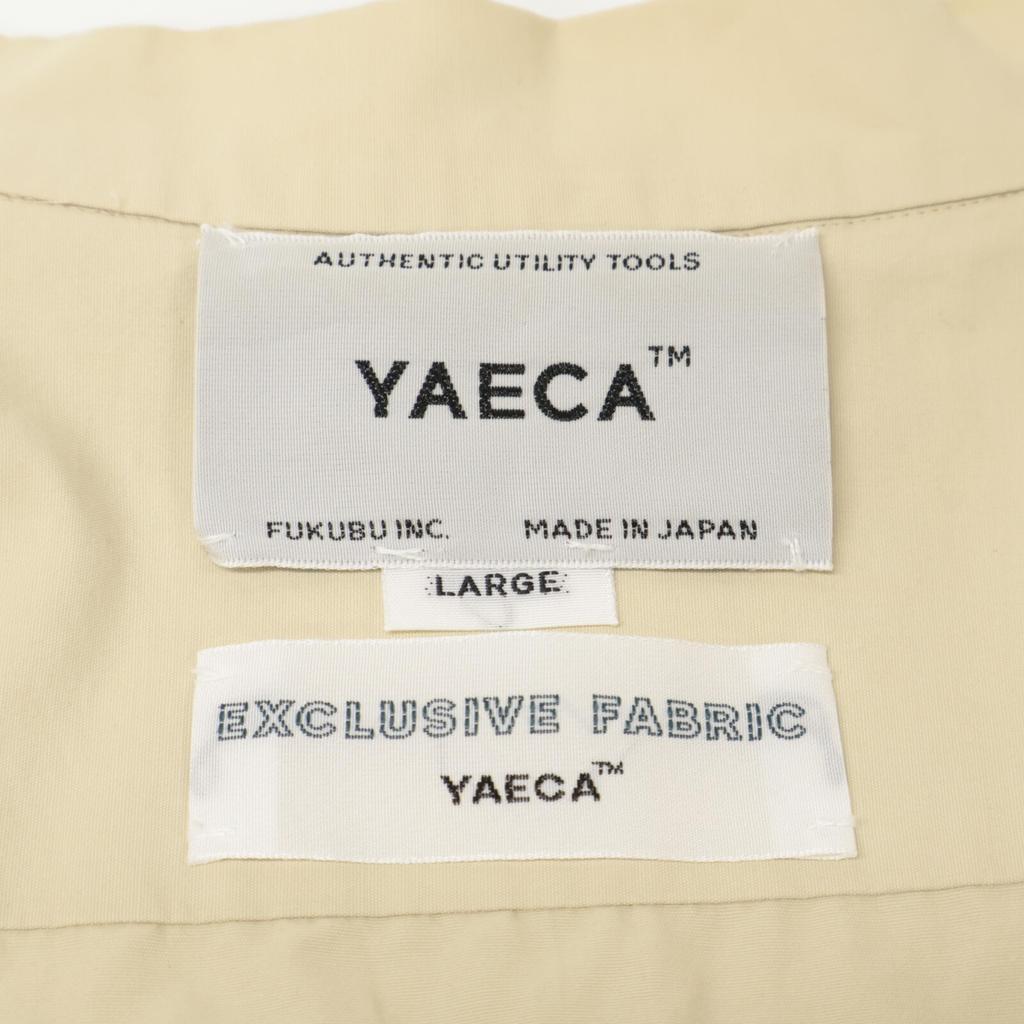 YAECA 15128 Cotton Cross Zip Shirt Tops L beigeUsed