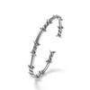 Unique Dark Gothic Thorn Punk Bracelet Stainless Steel Adjustable Closure for Men and Women Gift for Fashion Enthusiasts