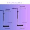 Adjustable Reptile Plant Lamp Stand with Retractable Height