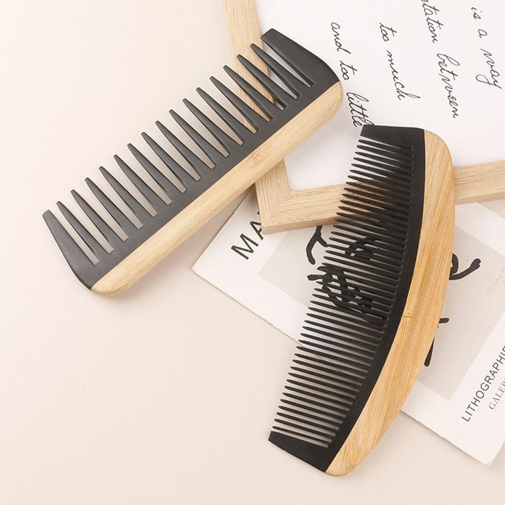 Ekologiczny grzebień do włosów z szerokimi zębami, antystatyczny, gładki grzebień, narzędzie kosmetyczne, szczotka ze szpikulcem do prezentu