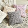 Short Fleece Cushion Cover Plush Fuzzy Pillow Cover for Living Room Sofa Decorative Pillow Home Decor Pillowcase 45x45cm 50x50cm