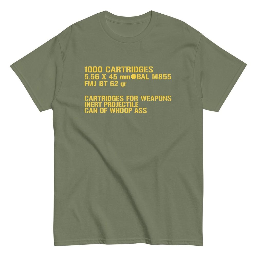 

Military 5.56 Ammo Box Graphic Unisex Classic T-Shirt XL