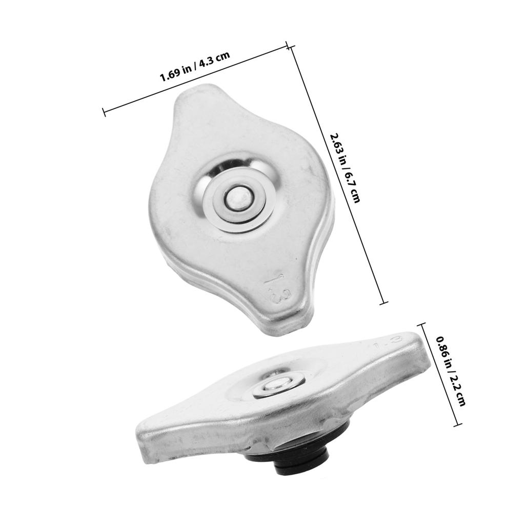 Premium Stainless Steel Radiator Cap Universal High Pressure Coolant Reservoir Cap for Cars Trucks Suvs Heavy Duty Engine