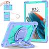 Für Samsung Galaxy Tab A8 10.5 (2021).360° drehbarer Griff, robuster Schutzständer, TPU + PC, 3-in-1, stoßfestes Tablet-PC-Gehäuse