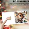 6PCS DIY Rhinestone Diamond Art Mosaic Postcards Animal Designs Diamond Art Handmade Cards Thank You Cards and Holiday Blessings