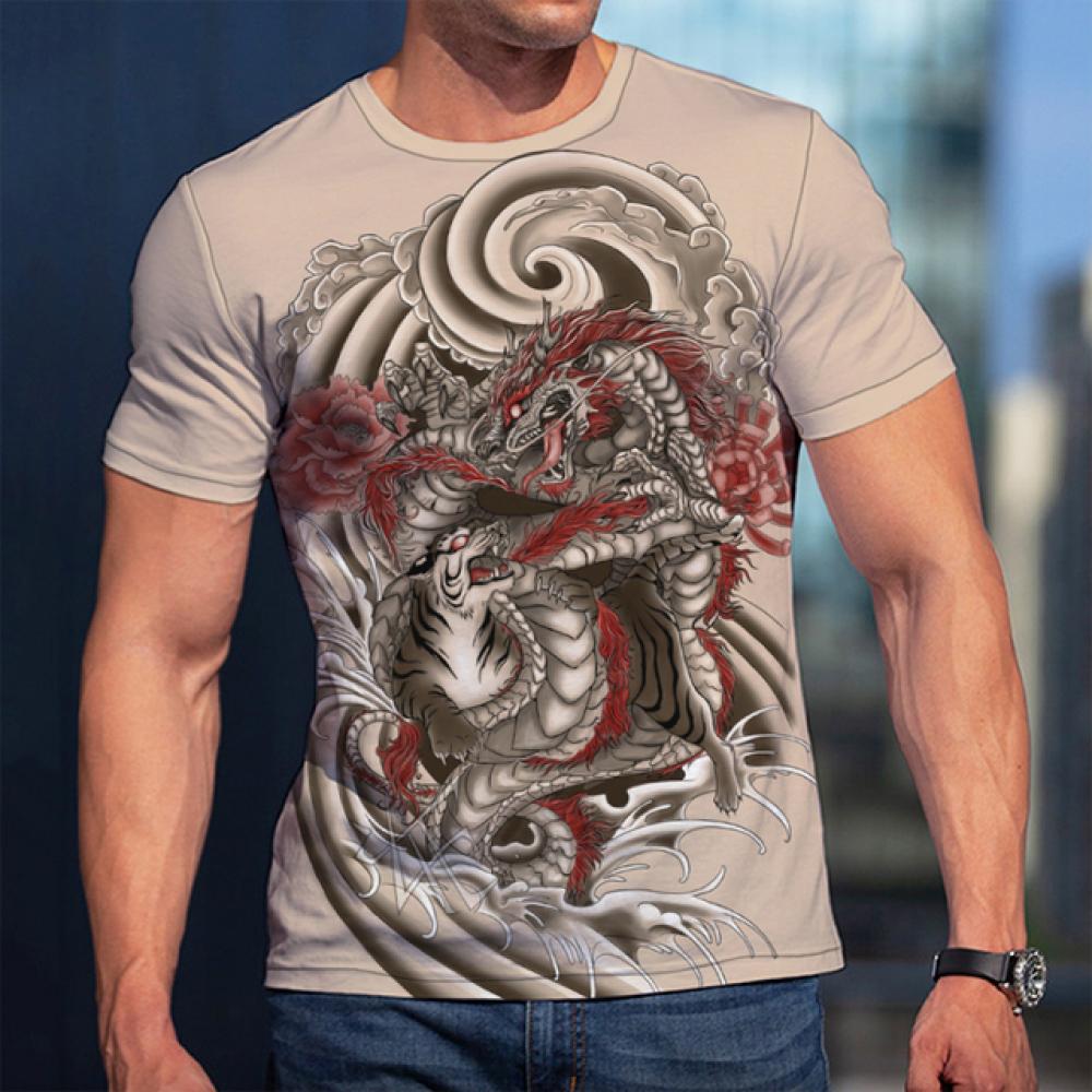 Fashion 3D Samurai Mask Print T Shirt For Men Japan Ghost Warrior Harajuku Streetwear Hip Hop Trend O-neck Tops Summer Loose Tee