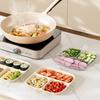 3/5/6 Grids Korean Style Fruit Plates Dining-Table Divided Seasoning Plate Refrigerator Dessert Storage Box Kitchen Gadget
