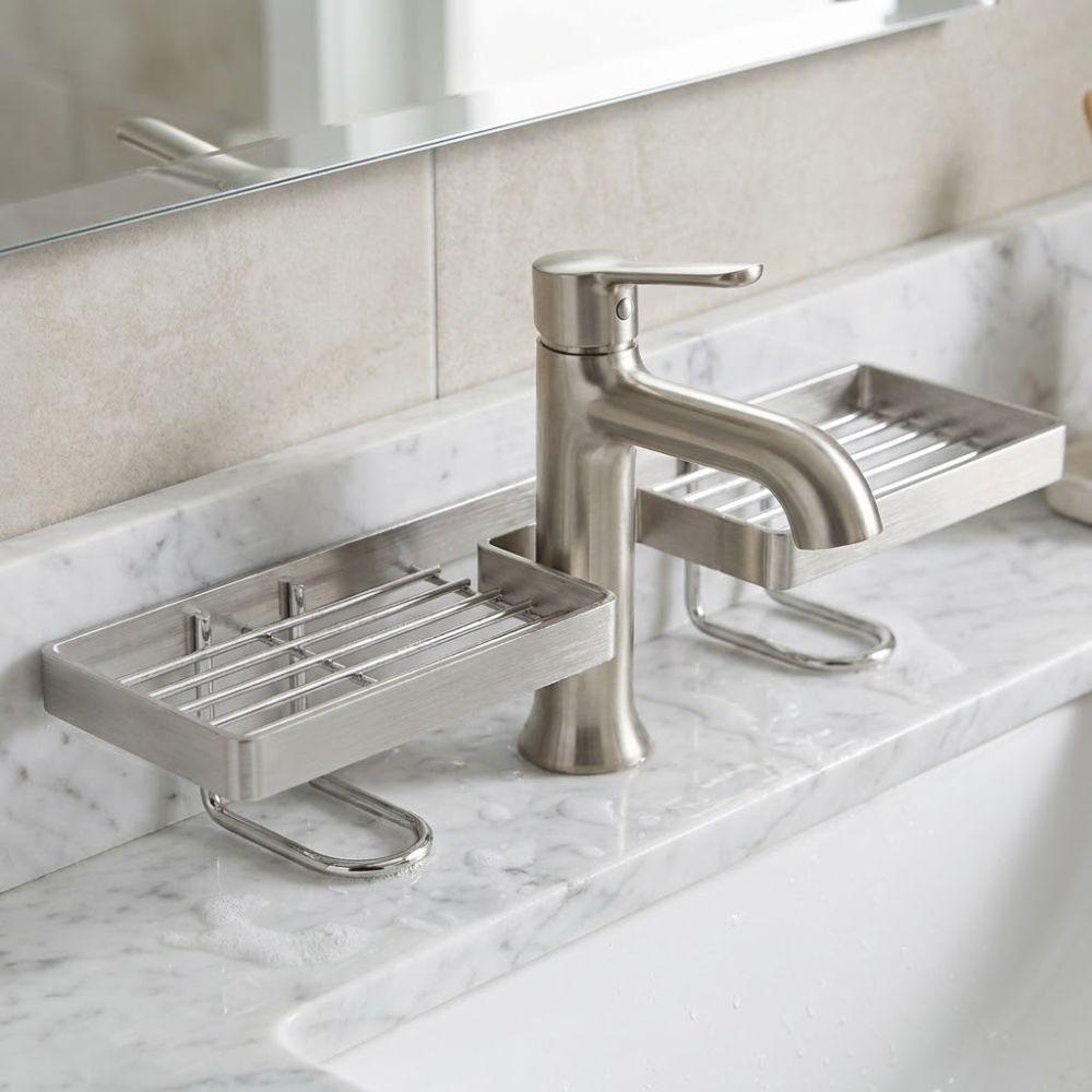 Anti Slip Sink Storage Rack Hollow Out Faucet Sink Drying Shelf Water Drainage Holder Household