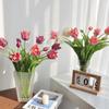 Artificial Flowers 3Heads Latex Tulip Bouquet Wedding Decor Real Touch Tulips Home Living Room Ornaments Party Decoration Floral