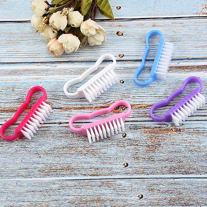 Horn Nail Brushes Nail Art Manicure Pedicure Soft Remove Dust Powder Cleaning Brush Tools Transparent Horn Brushes