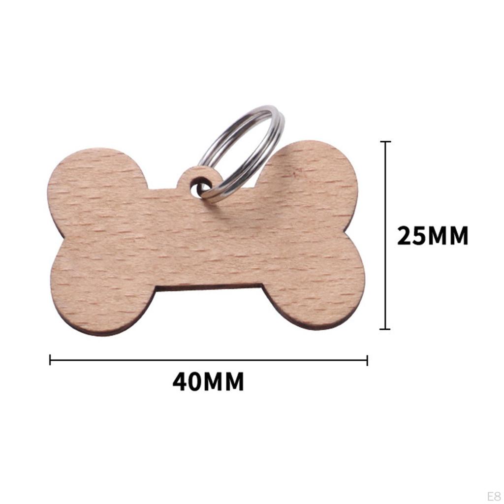 Unfinished Dog Tag Hanging Tags Craft Making Charms Prevent Pet Lost Embellishments Ornaments