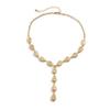 Vintage Irregular Necklace Adjustable Gold/Silver Choker Necklace Imitation Metal Tassels Design Pendant Necklace