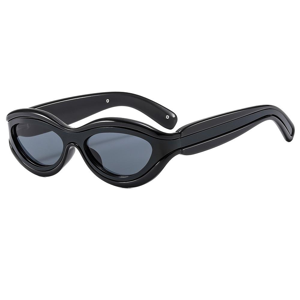 Color matching retro cat-eye sunglasses for men Fashion sunglasses Personality uv400 sunglasses for women Other