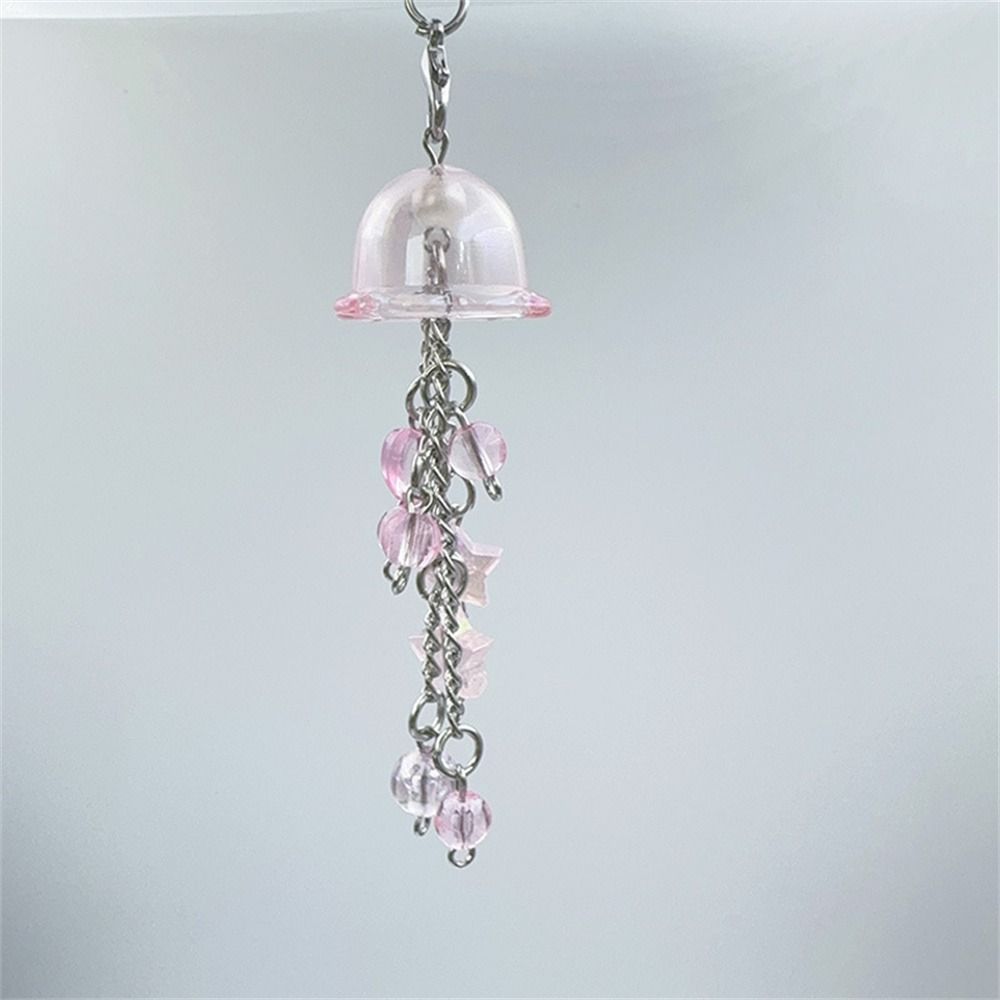 Sea Theme Beaded Phone Chain Ocean Style Y2K Phone Lanyard Jellyfish Phone Pendant Keycord