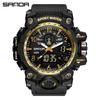 Sanda Youth Fashion Luminous Waterproof Shockproof Alarm Men's Watch