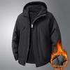 Fat Brother 2026 Winter Men's Plus-Size Hooded Sports Casual Jacket