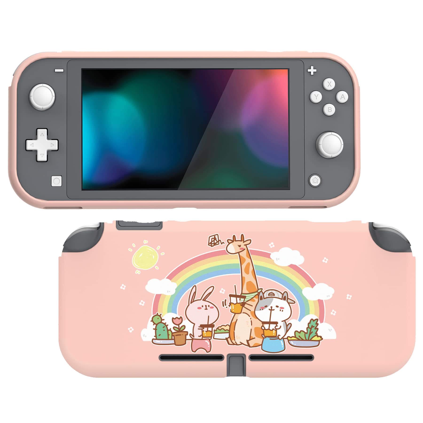 

Защитный чехол, совместимый с PlayVital Switch, чехол, совместимый с Switch Lite (мягкий) Lite, (мягкий) [Вечеринка животных]