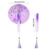 Handheld Hand Fan With Pendant Magnetic Folding Fan For Women Vintaged Shape Paper Fan For Weddings And Decorations